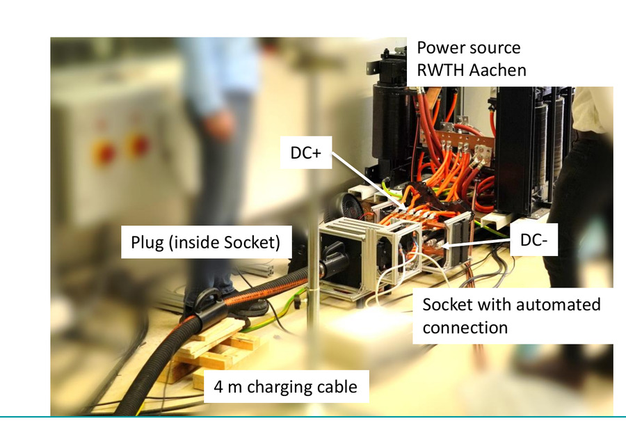 CLMW Testaufbau RWTH Aachen — 4.000&nbsp;A Dauertest